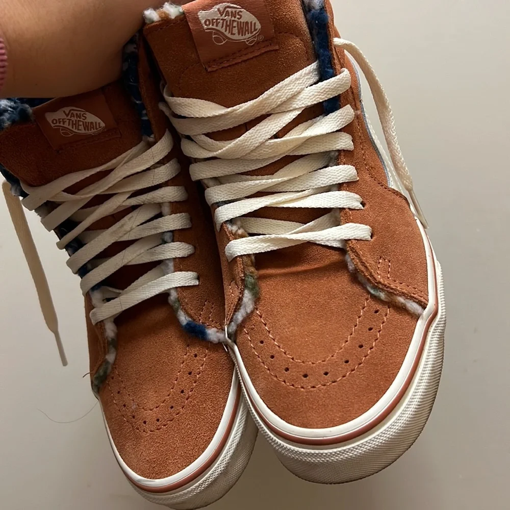 Vans suede sherpa Sk8-Hi sunburn/marshmallow - Picture 5 of 6